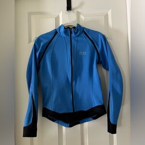 GORE Bike Wear Windstopper Softshel Blue Jacket with Removable Sleeves Size S